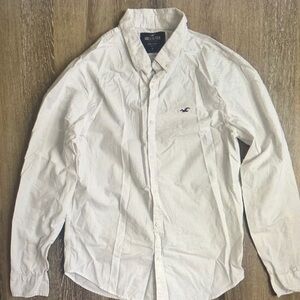 Hollister Men's White Shirt